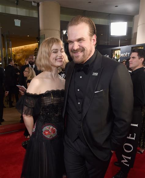 Stranger Things’ David Harbour and GF Alison Sudol。